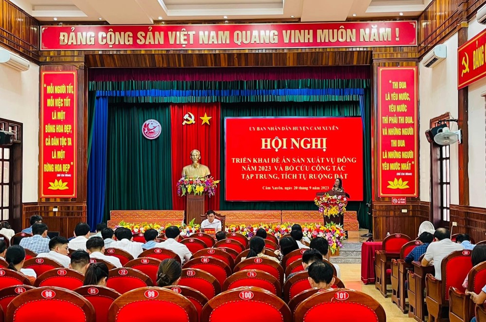 Huyện Cẩm Xuyên tập trung sản xuất vụ Đông